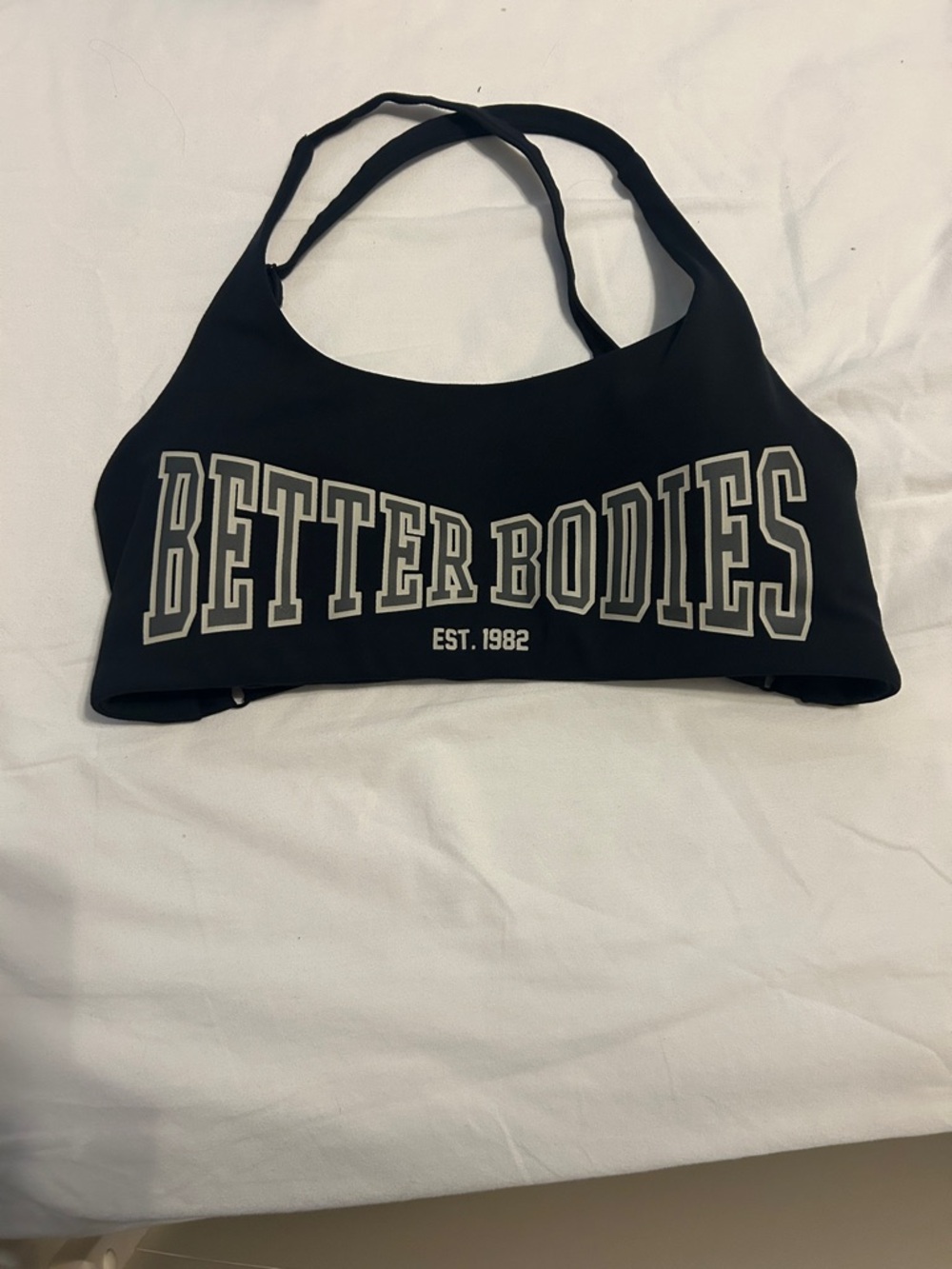 BETTER BODIES Black Logo Sports Bra